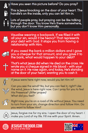 Jesus at the door Equipping Cards (Pack of 10)