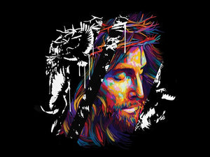 Jesus Image (Hoodie in black)
