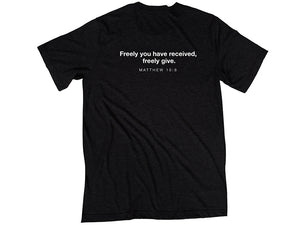 Matthew 10:8 (Shirt in black)